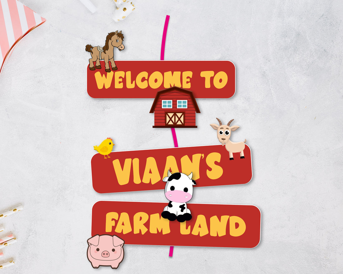 Farm Theme Customized Door Poster