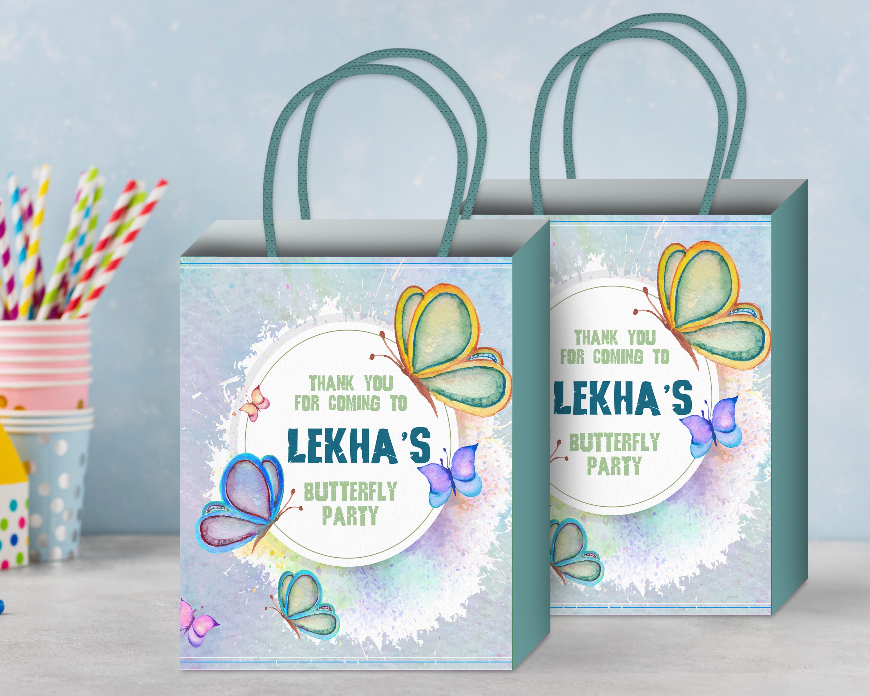 Butterfly Theme Return Gift Bag