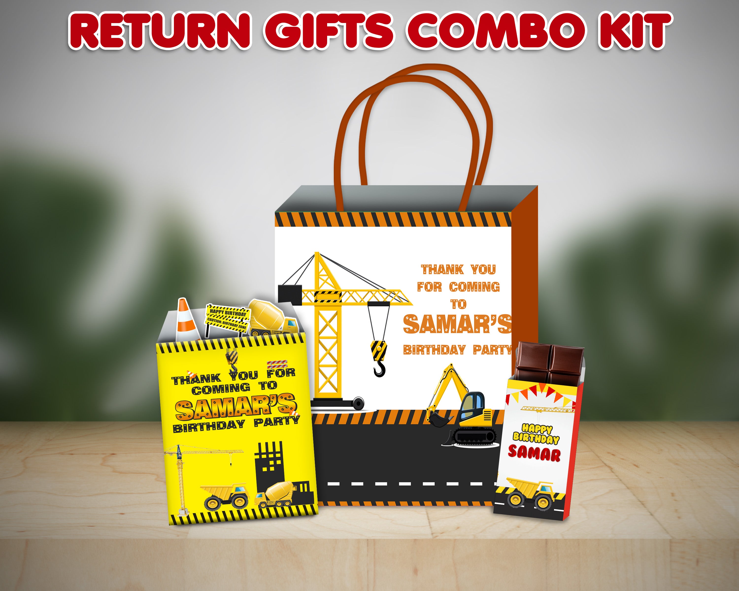 Construction Theme Return Gift Combo