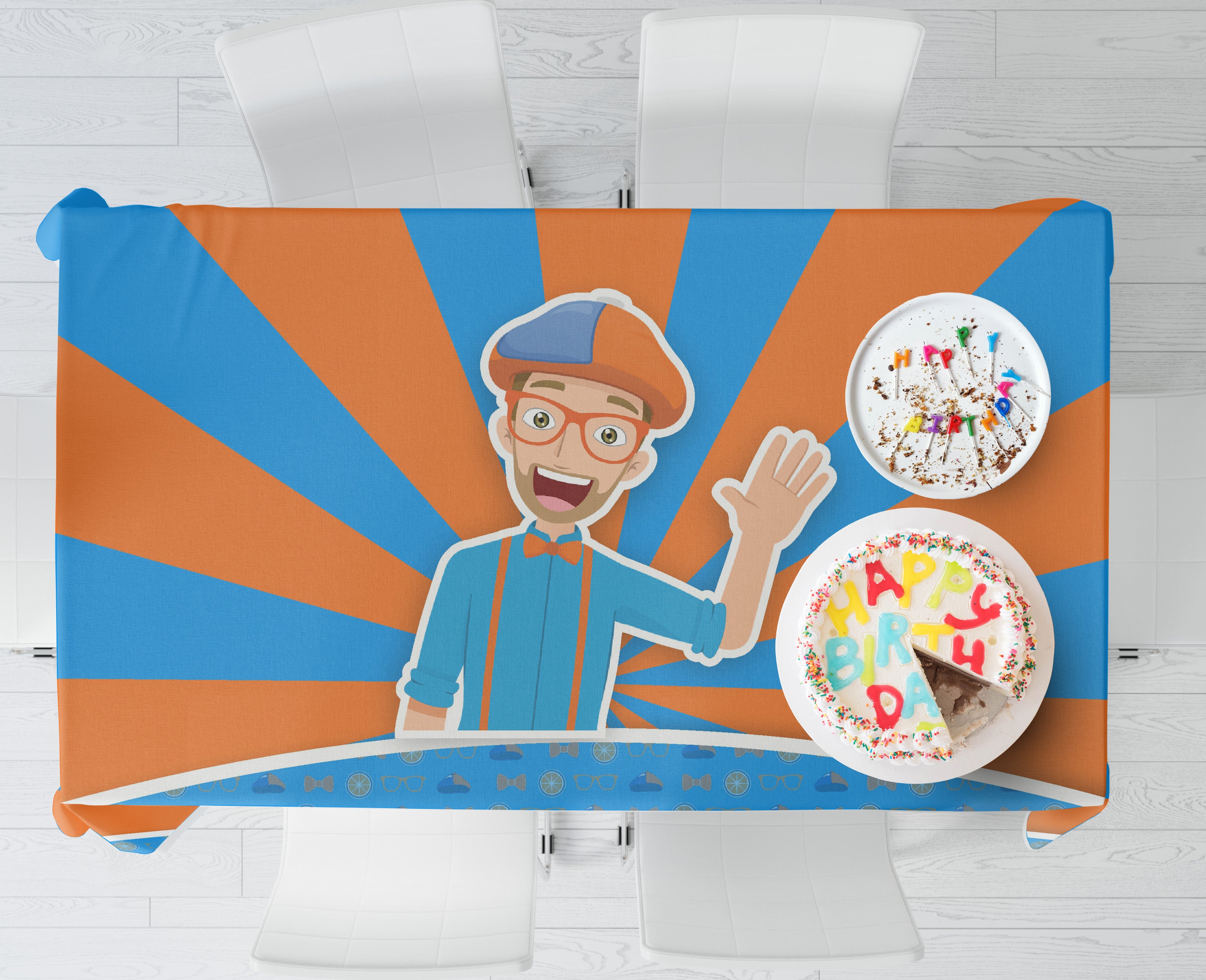 Blippi Theme Cake Tablecover