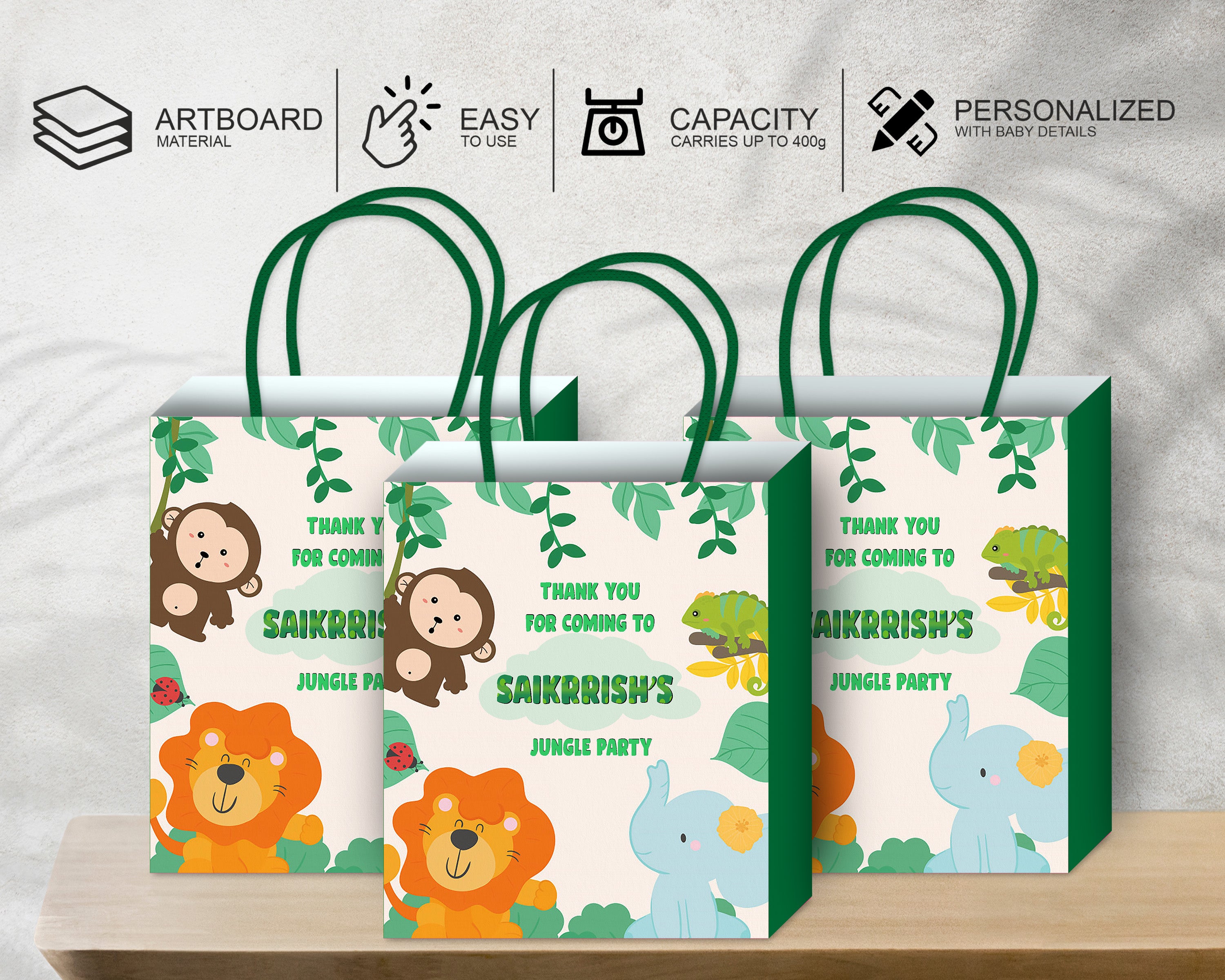 Jungle Theme Return Gift Bag