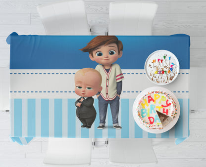 Boss Baby Theme Cake Tablecover