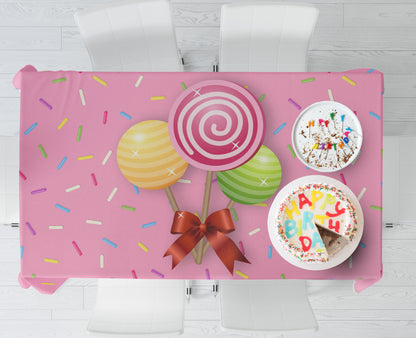 Candy Theme Cake Tablecover