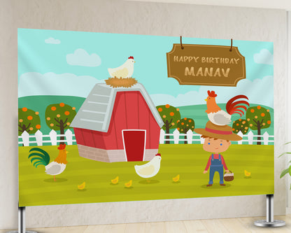 Farm Theme Customized Backdrop