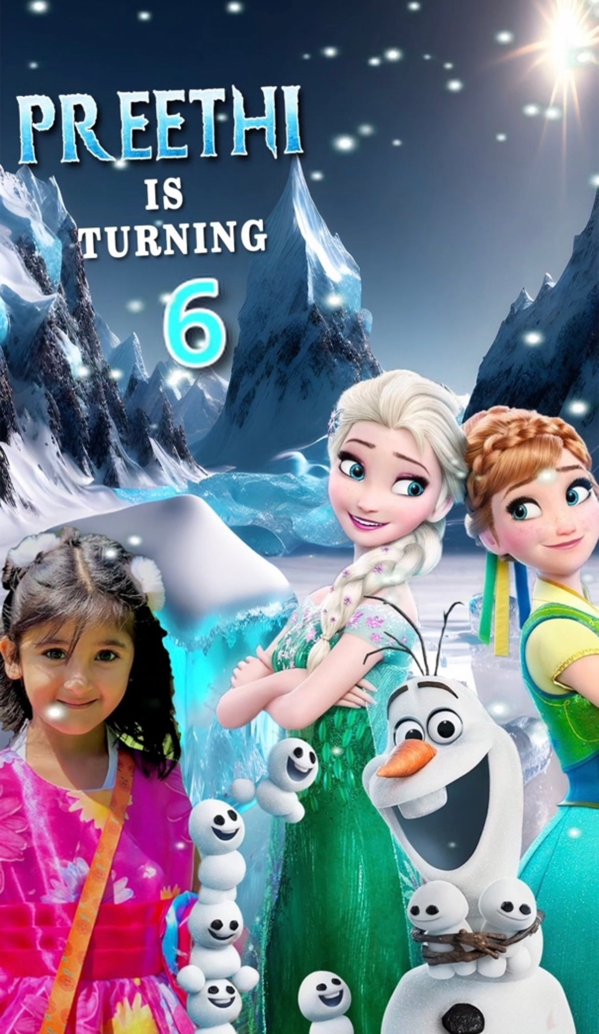 Frozen theme E-Video Invite