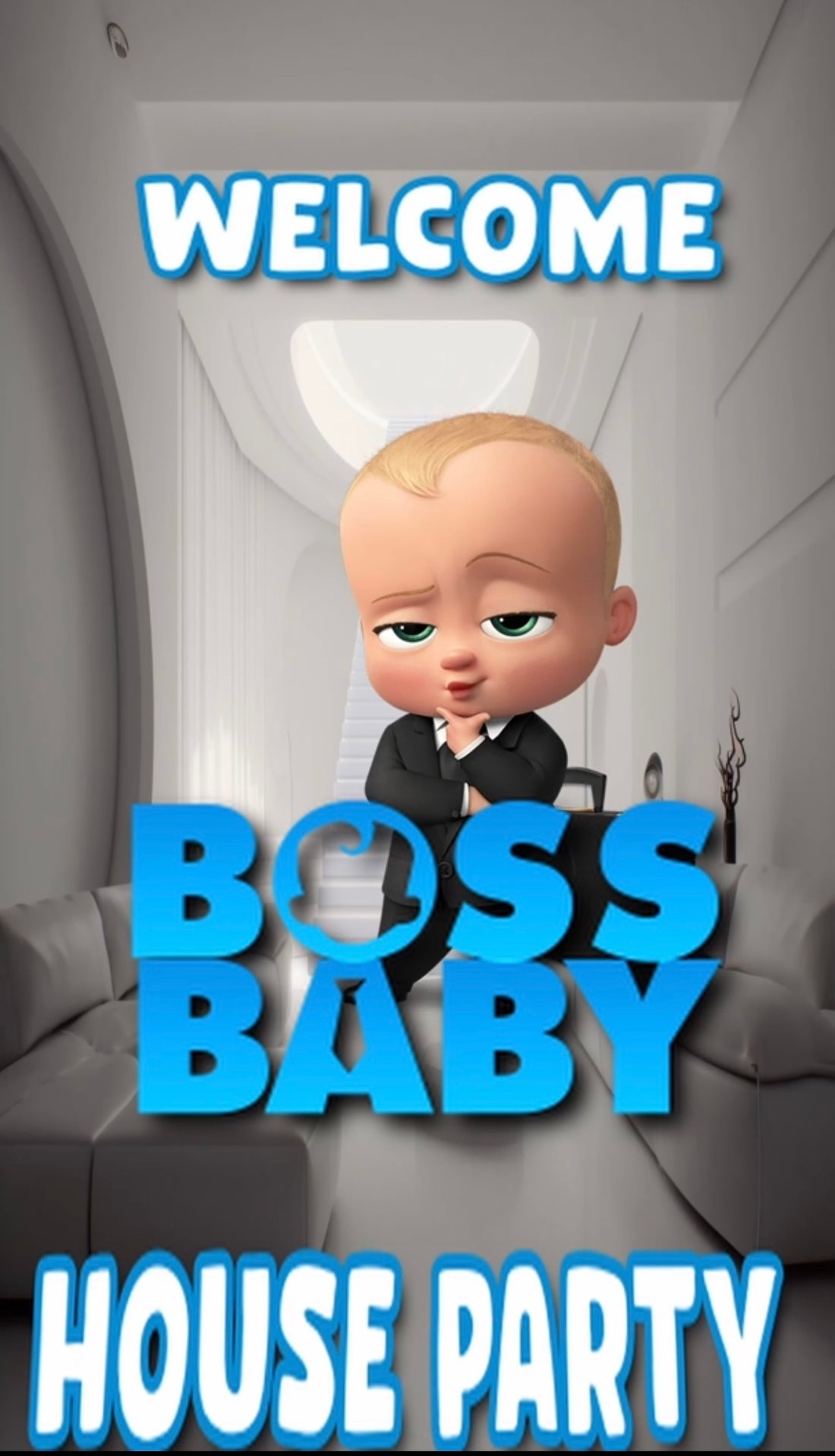 Boss Baby Theme E-Video Invite