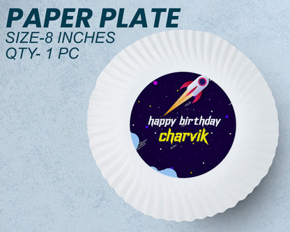 Space Theme Party Cups and Plates Combo