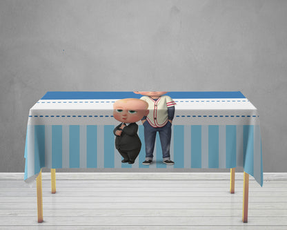 Boss Baby Theme Cake Tablecover