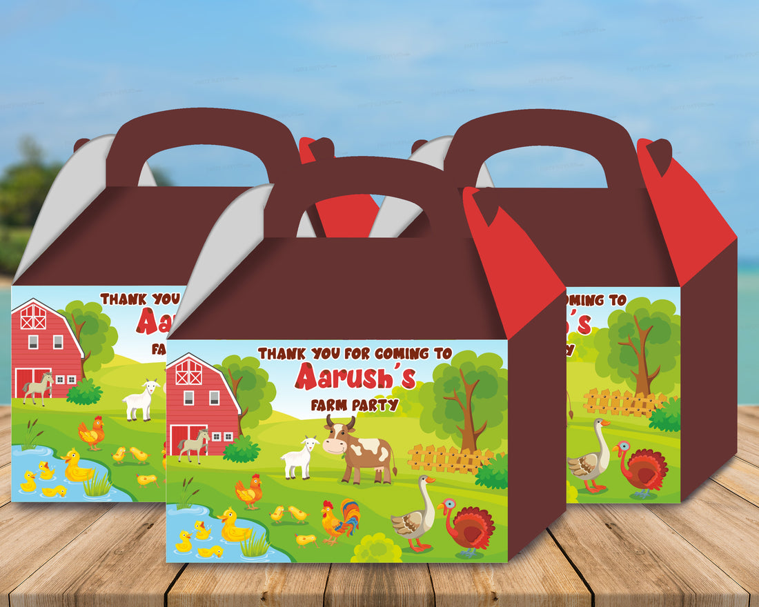 Farm theme Goodie Return Gift Boxes