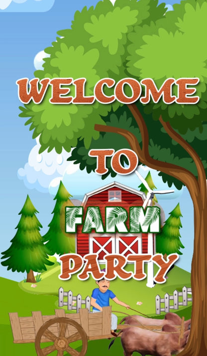 Farm Theme E-Video Invite