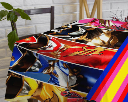 Power Rangers Theme Cake Tablecover