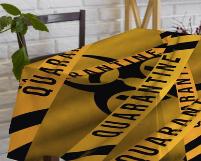 Quarantine Theme Cake Tablecover