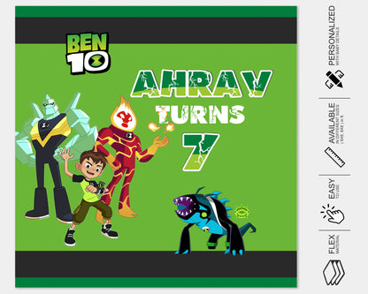 Ben 10 Theme Classic Square Backdrop