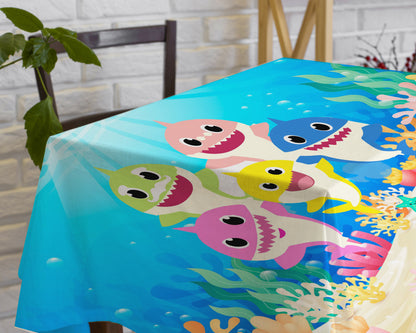 Shark Theme Cake Tablecover