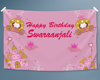 Princess Theme Personalized Backdrop