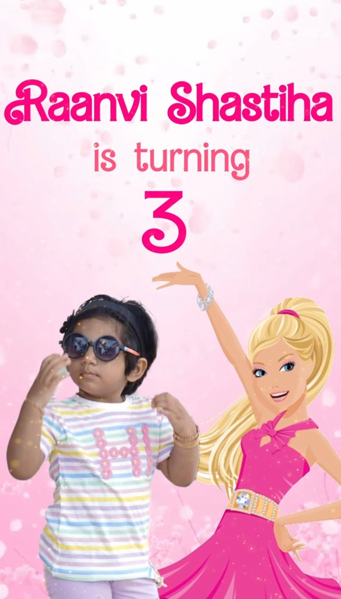 Barbie Theme E-Video Invite