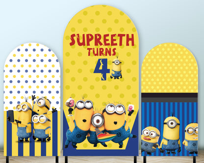 Minion Theme Arch Backdrop