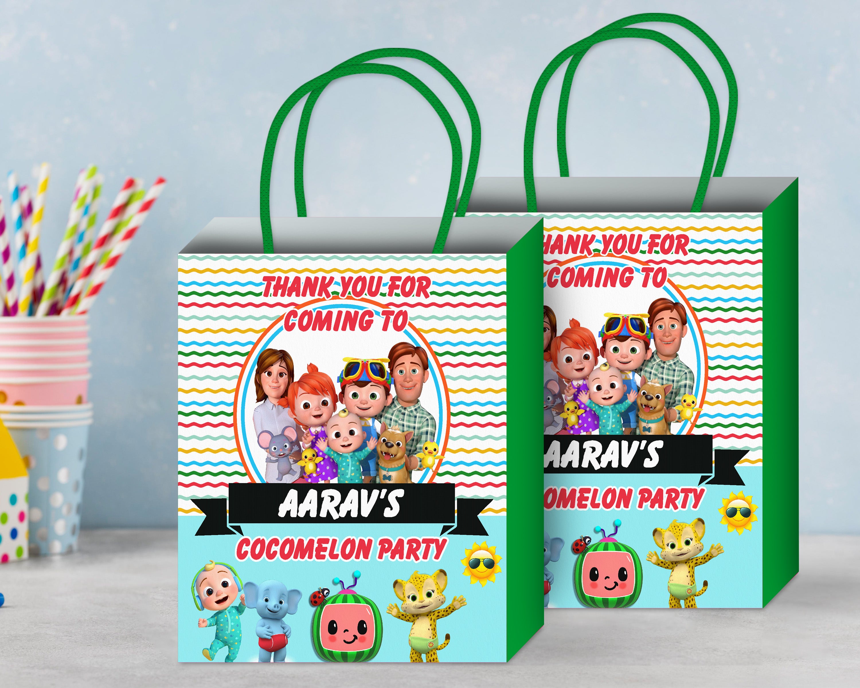 Coco Melon Theme Boy Return Gift Bag