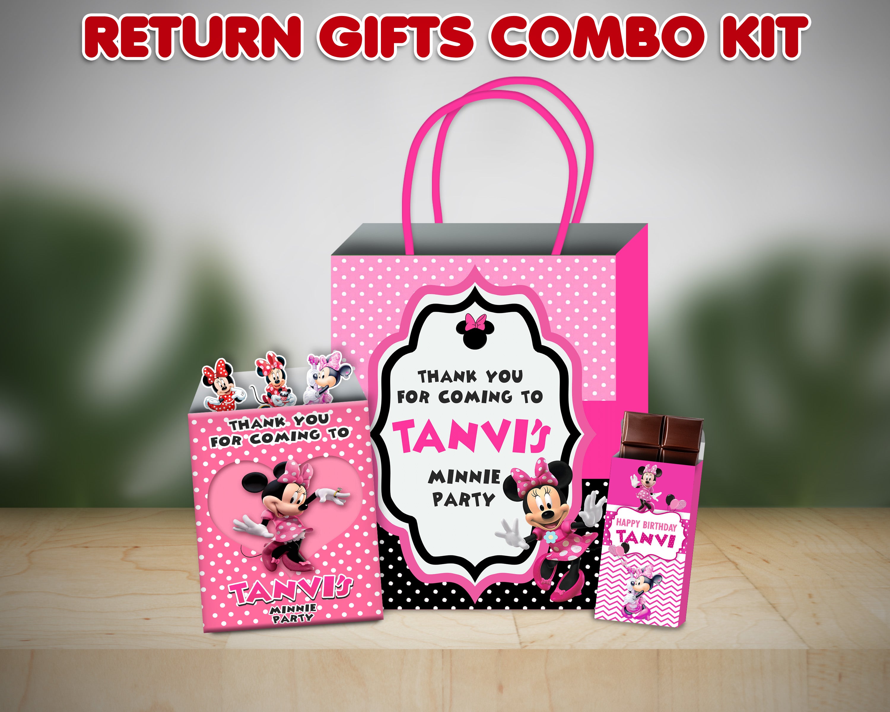 Minnie Mouse Theme Return Gift Combo