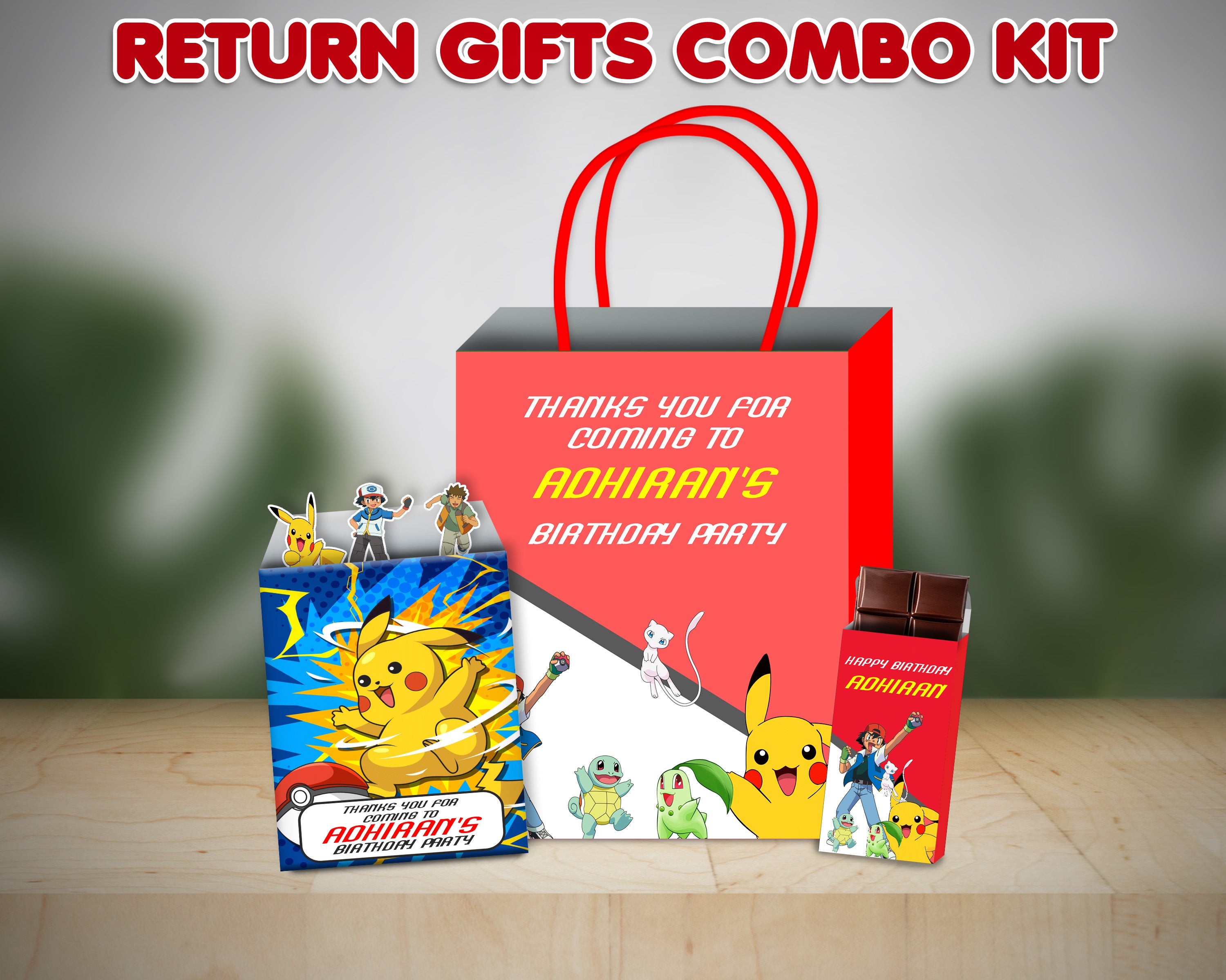 Pokemon Theme Return Gift Combo