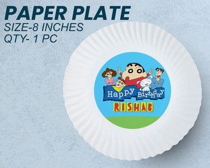 Shinchan Theme Party Cups and Plates Combo