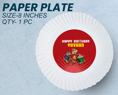 Alvin and Chipmunks Theme Party Cups and Plates Combo