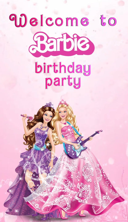 Barbie Theme E-Video Invite