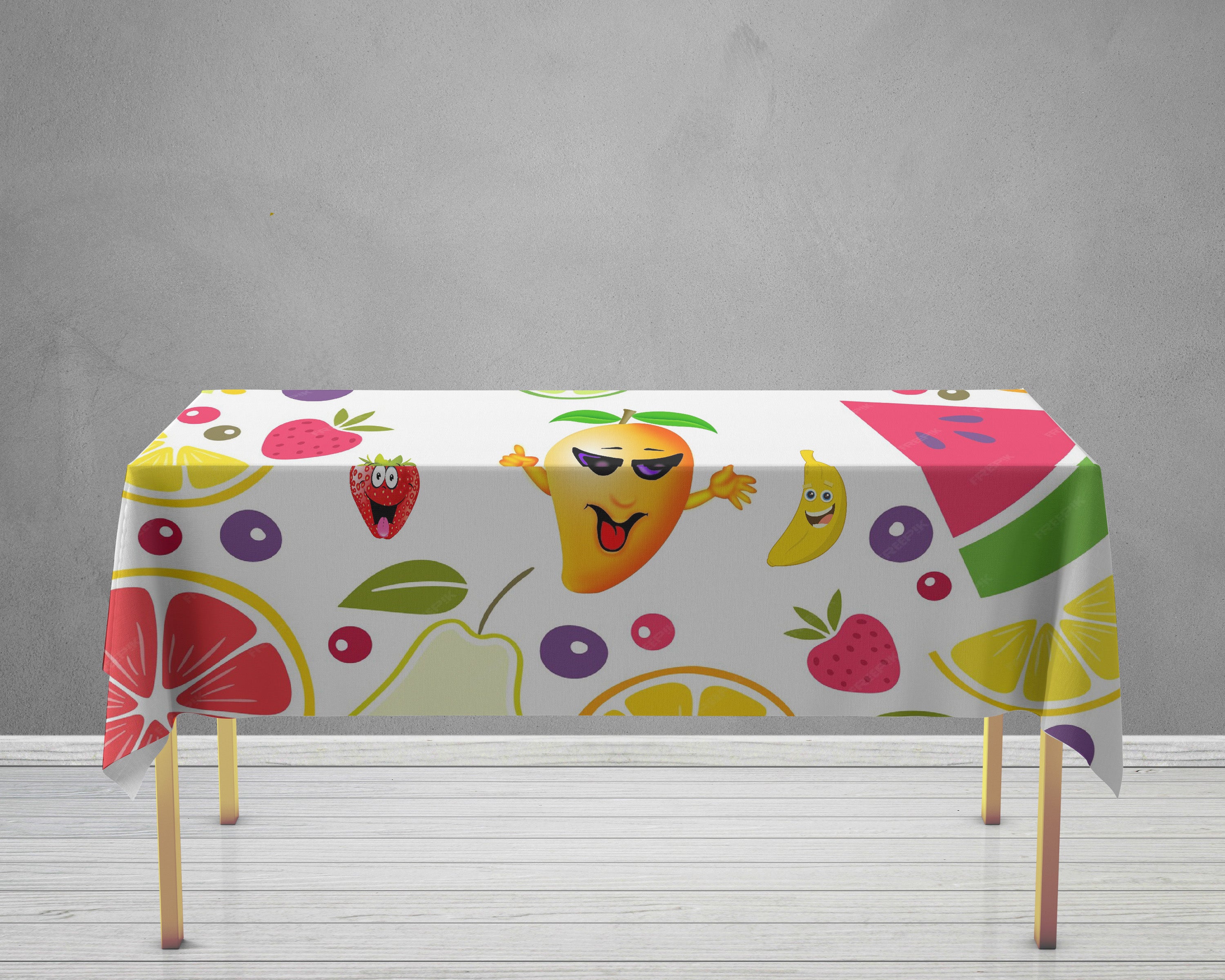 Fruits Theme Cake Tablecover