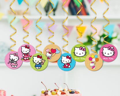 Hello Kitty Theme Swirls