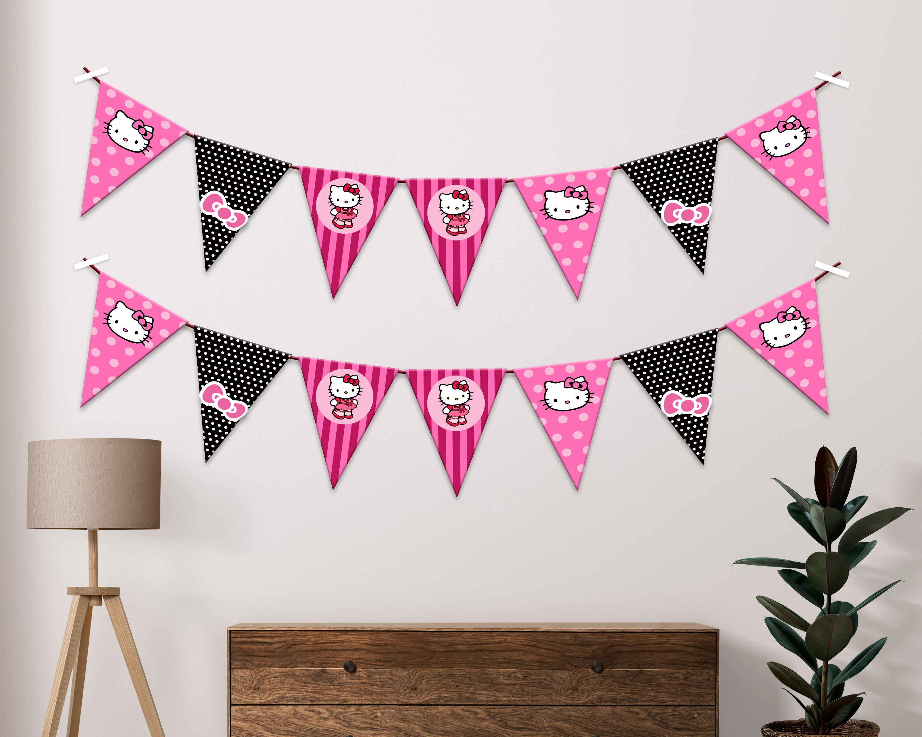 Hello Kitty Theme Flag Hanging