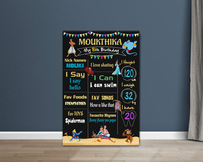 Aladdin Theme ChalkBoard