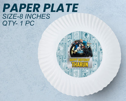 Tin Tin Theme Party Cups and Plates Combo