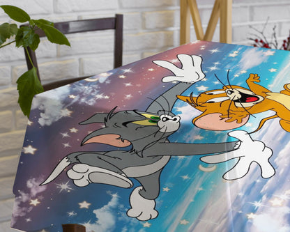 Tom and Jerry Theme Cake Tablecover