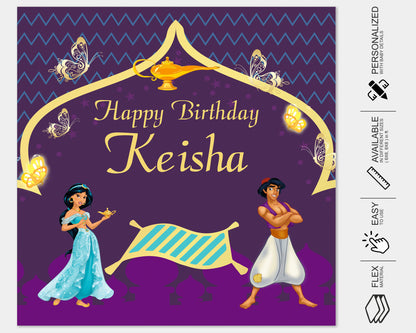 Aladdin Theme Customized Square Backdrop