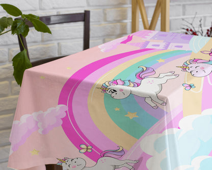 Unicorn Theme Cake Tablecover