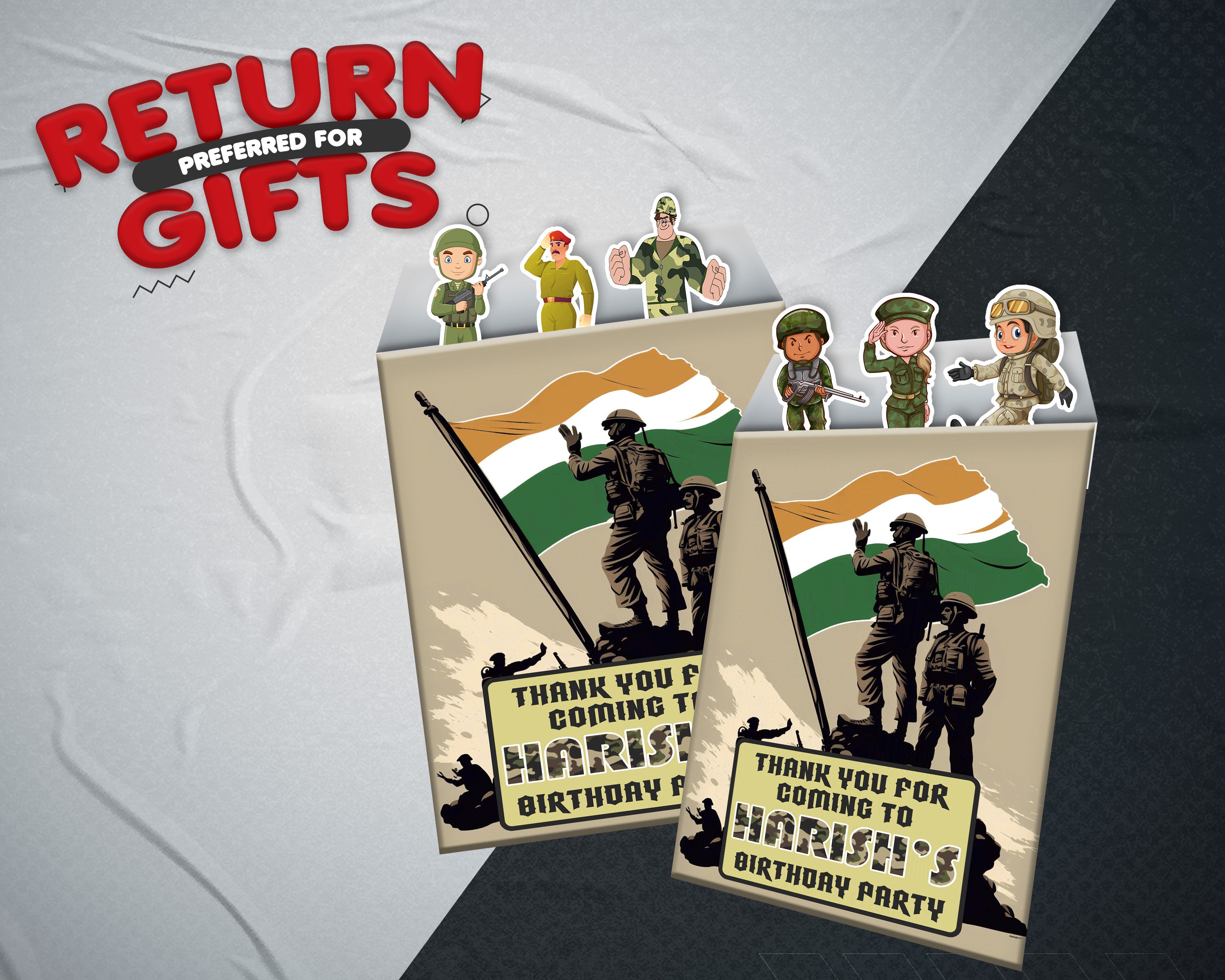 Military Theme Mini Magnetic Return Gift Pack