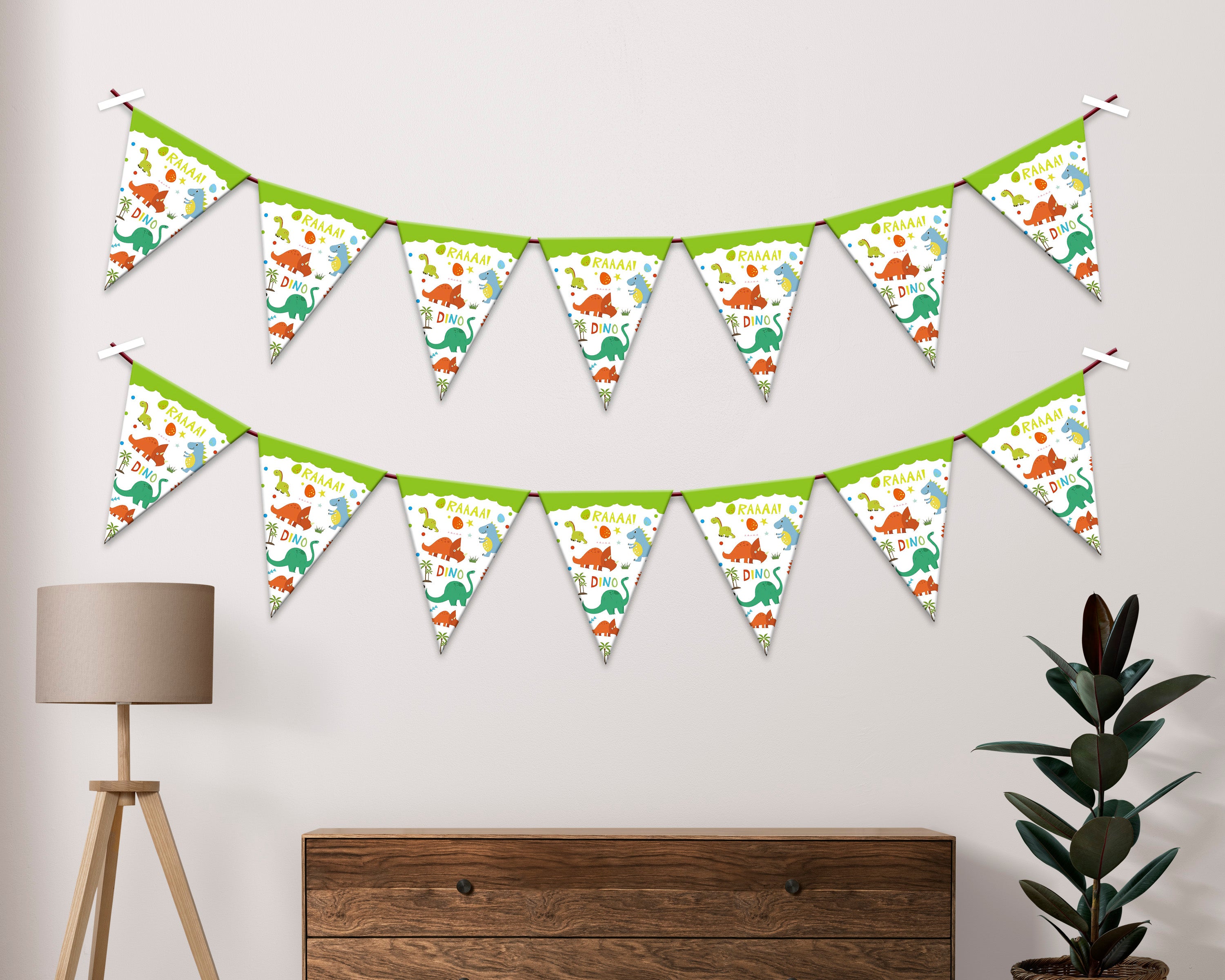 Dinosaur Theme Flag type Hanging