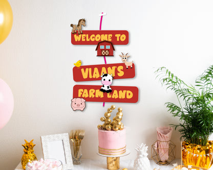 Farm Theme Customized Door Poster