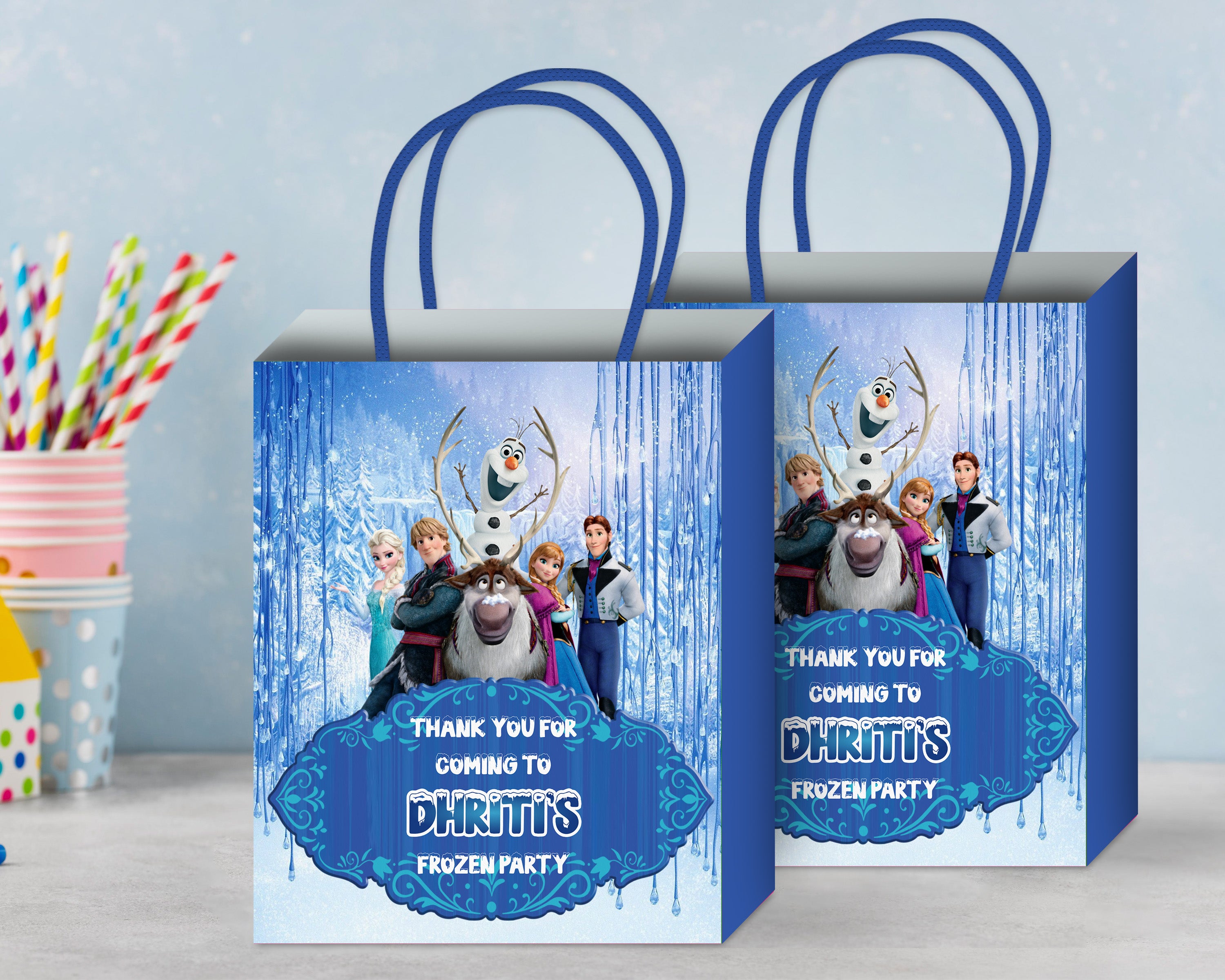 Frozen Theme Return Gift Bag