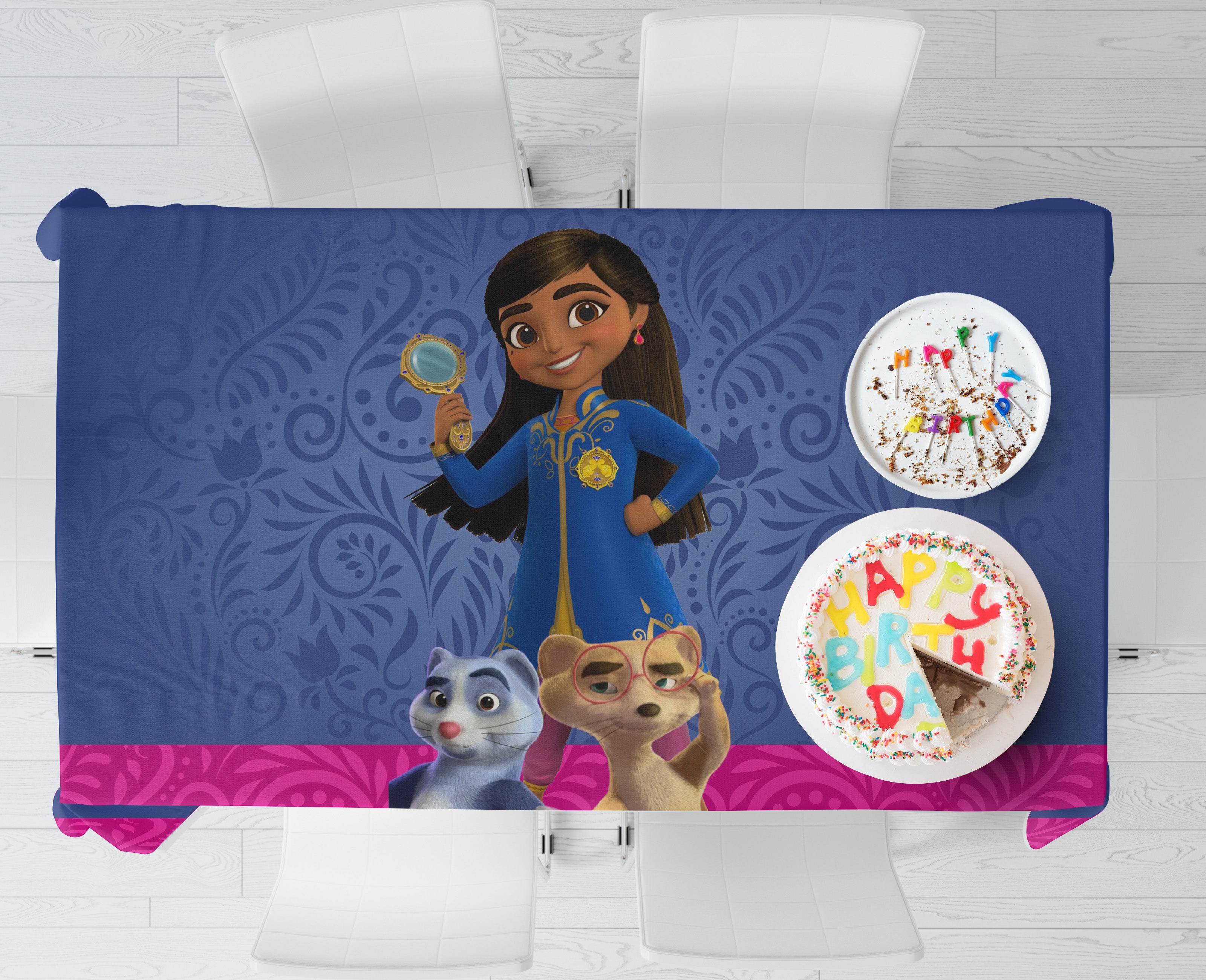 Mira Royal detective Theme Cake Tablecover