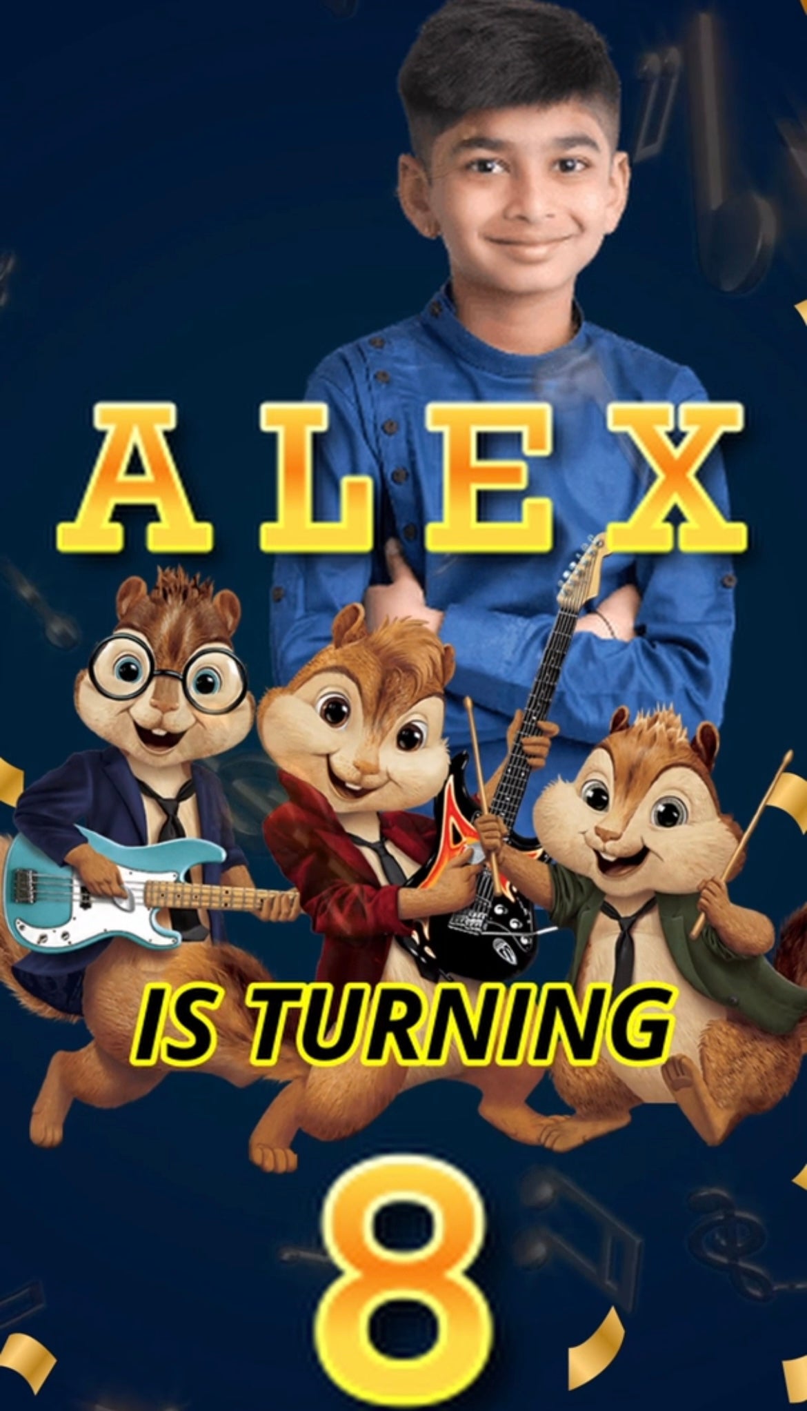 Alvin and the Chipmunks Theme E-Video Invite