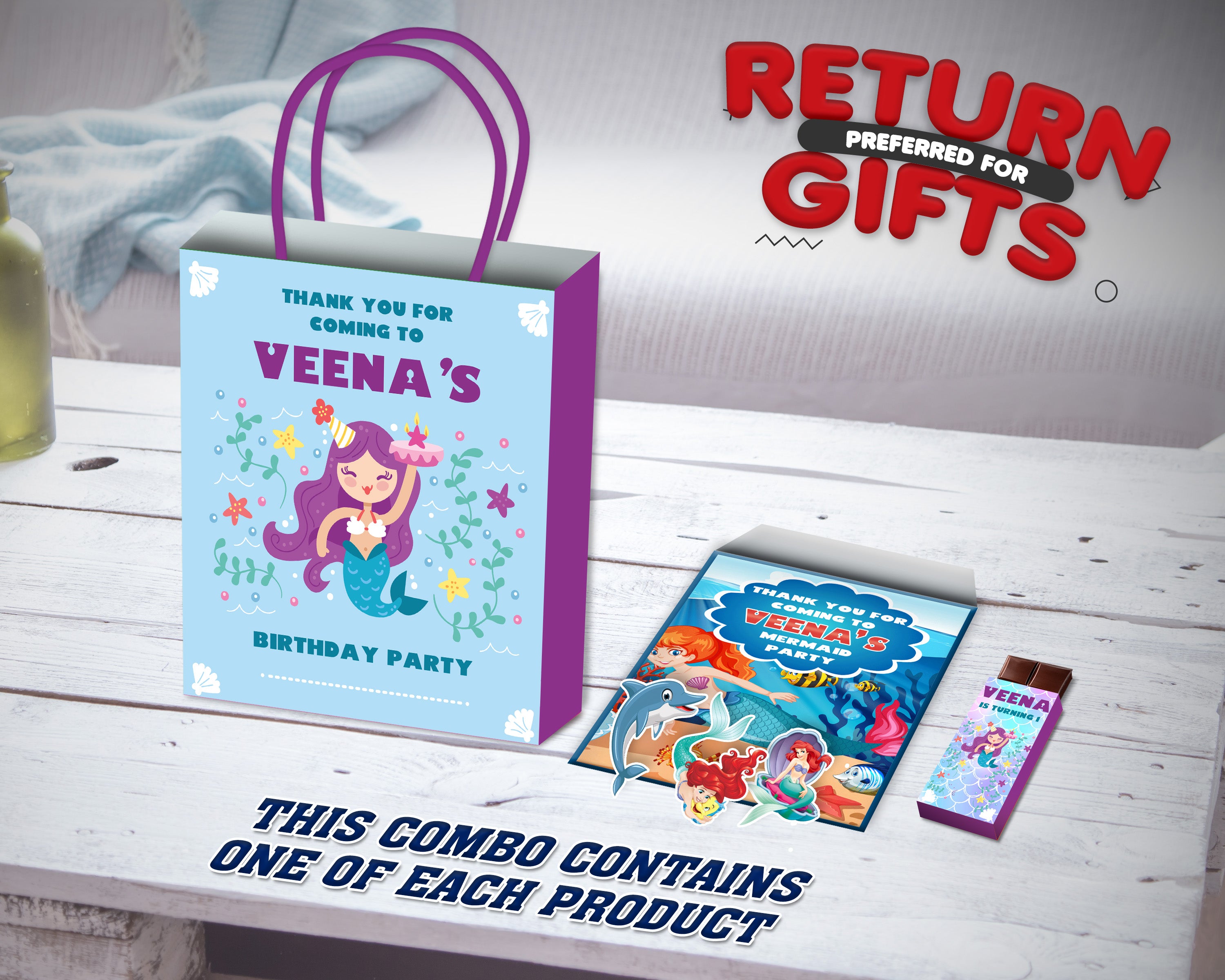 Mermaid Theme Return Gift Combo