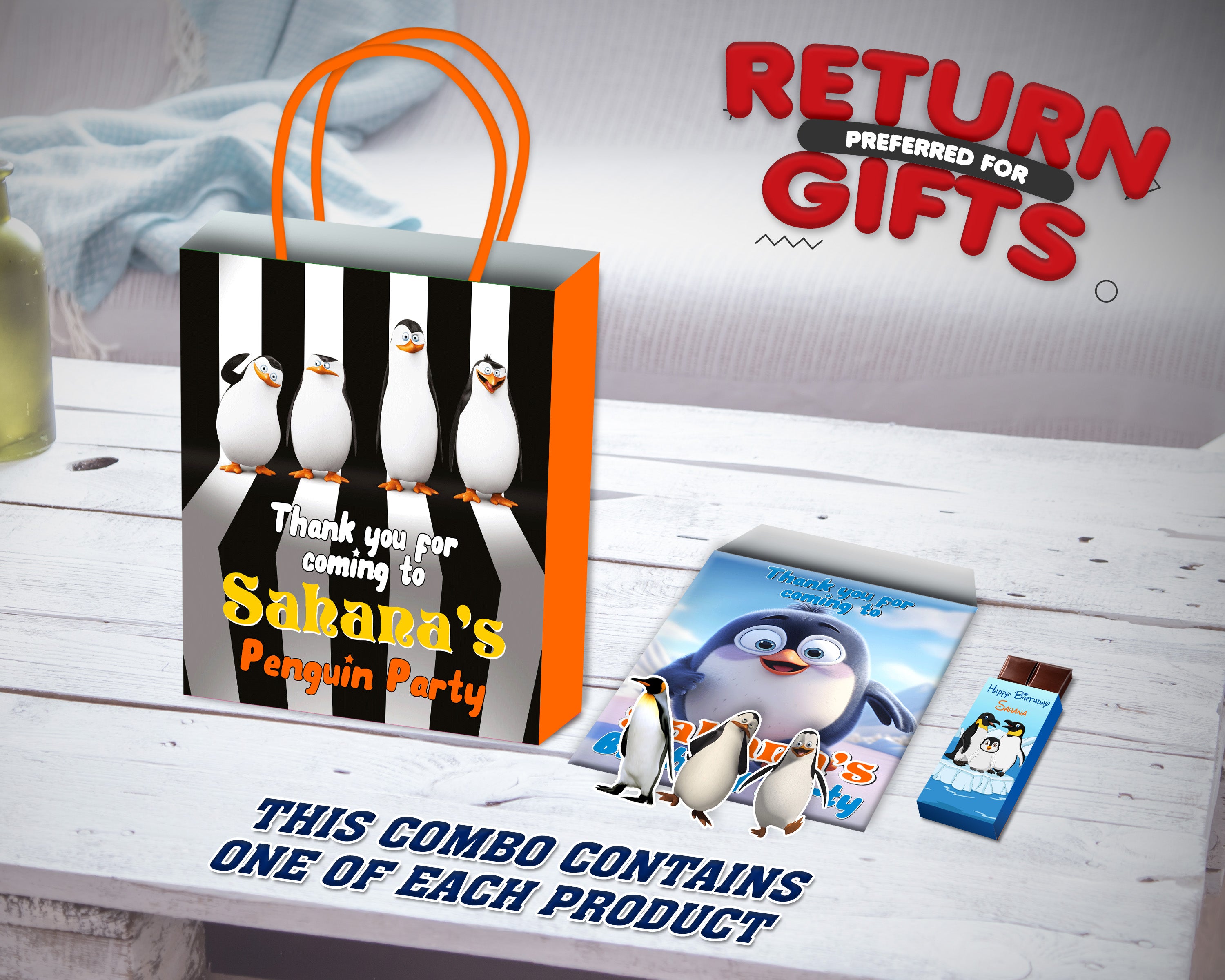 Penguin Theme Return Gift Combo