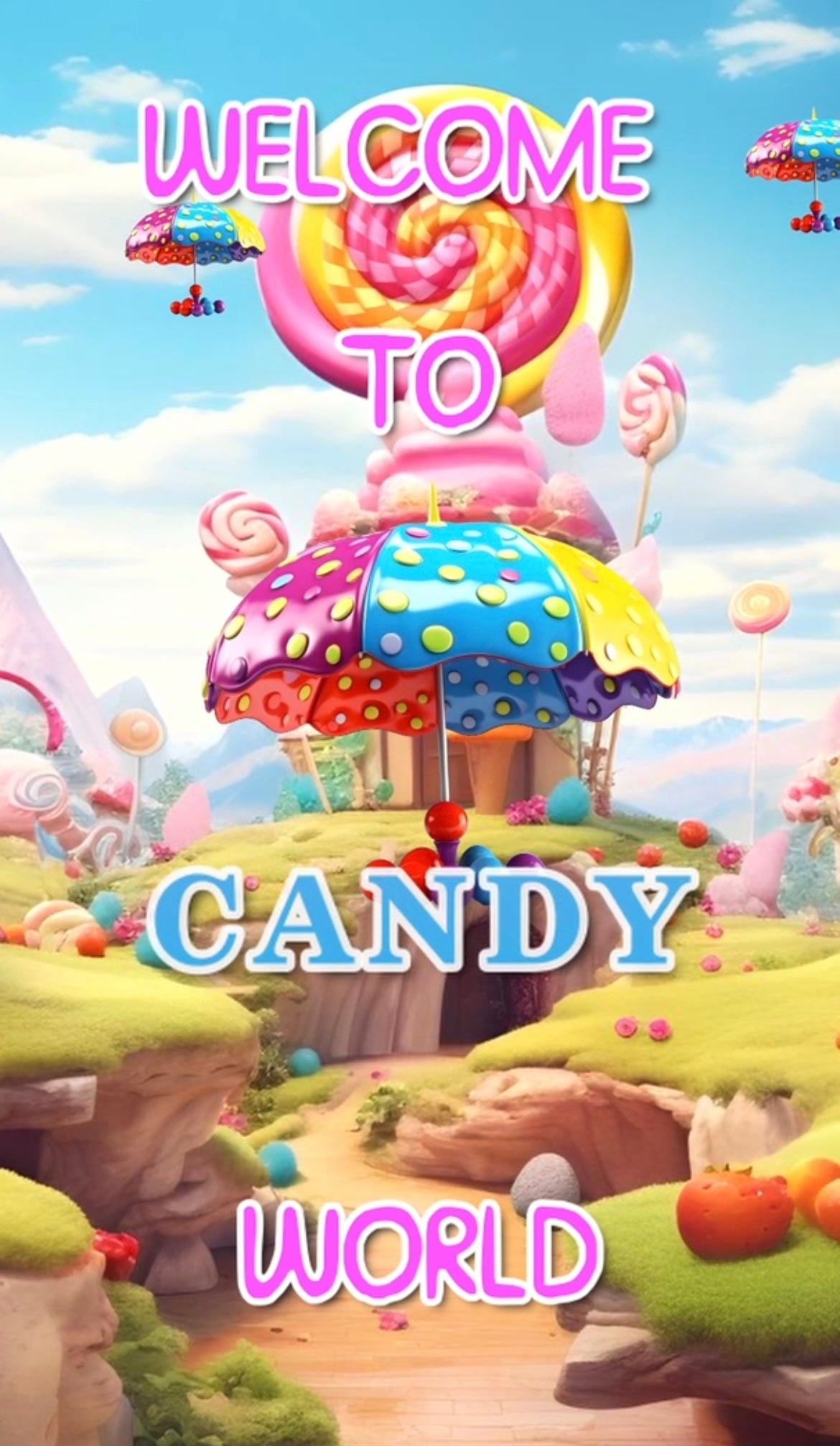 Candy Land Theme E-Video Invite