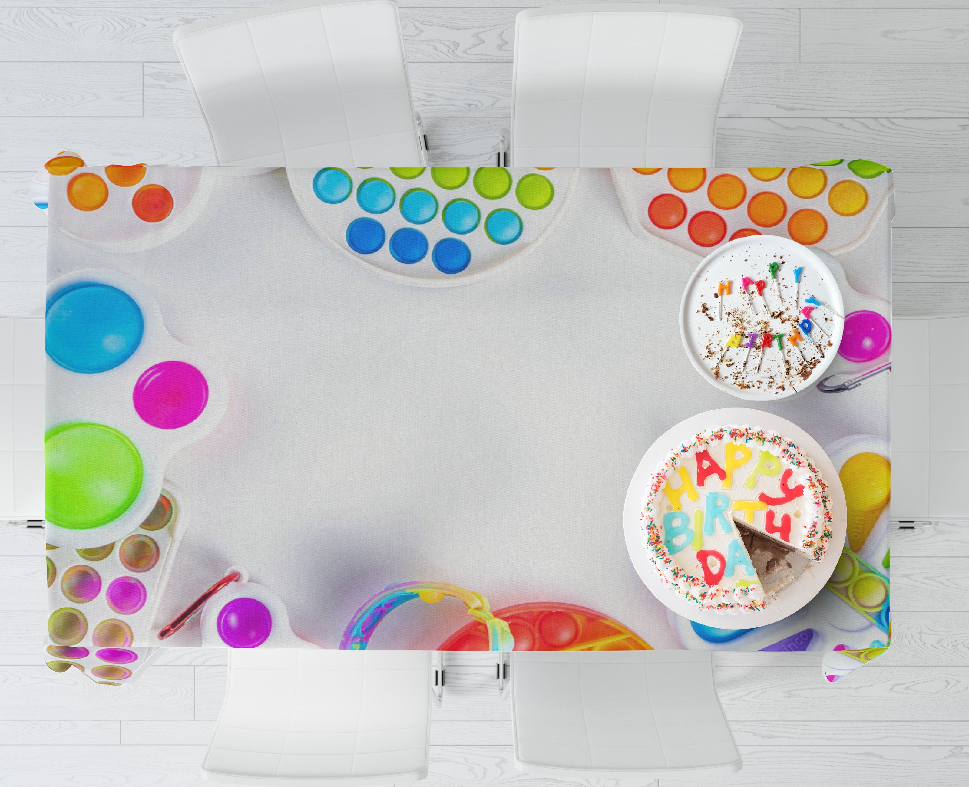 Pop It Theme Cake Tablecover