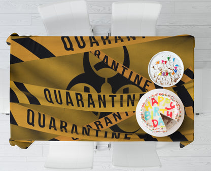 Quarantine Theme Cake Tablecover