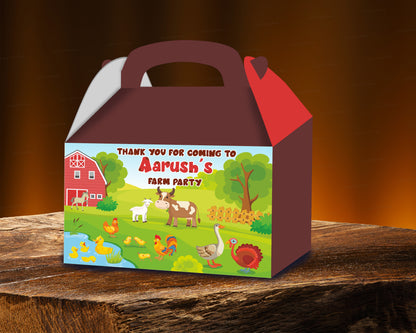 Farm theme Goodie Return Gift Boxes