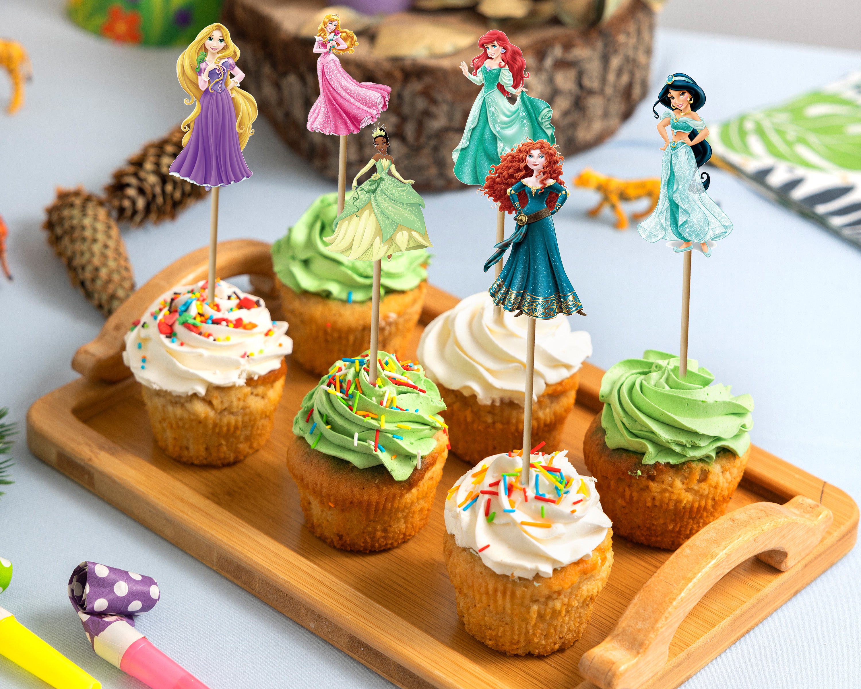 Princess Theme Cup Cake Topper