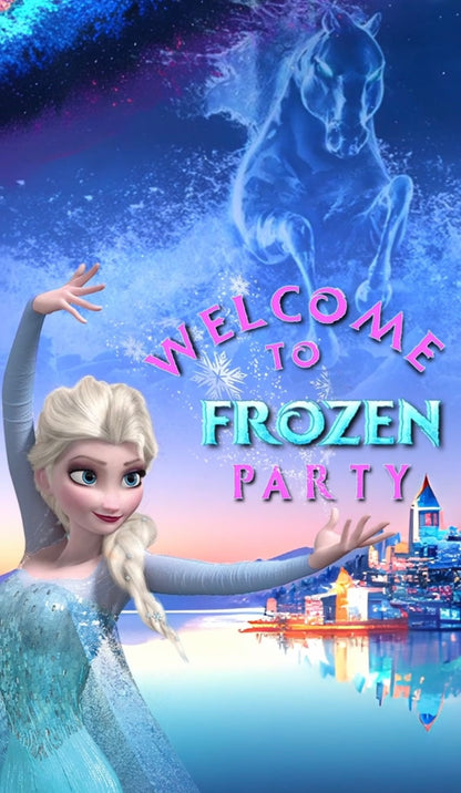 Frozen theme E-Video Invite