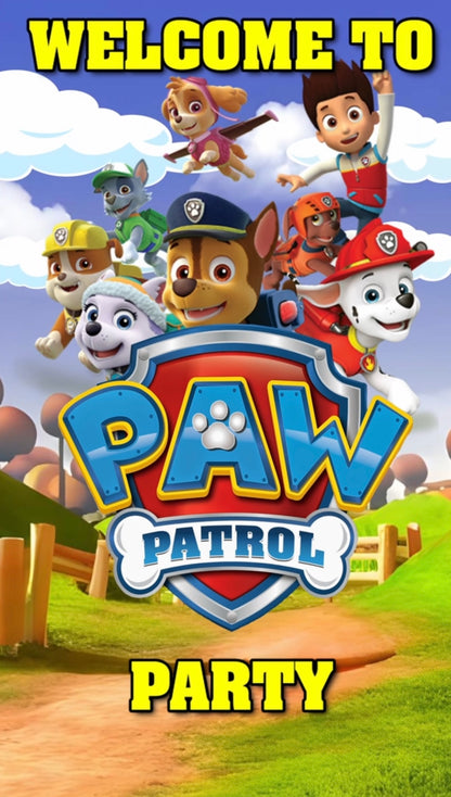 PAW Patrol Theme E-Video Invite